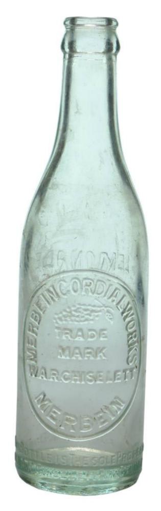 Merbein Cordial Works Grapes Crown Seal Bottle
