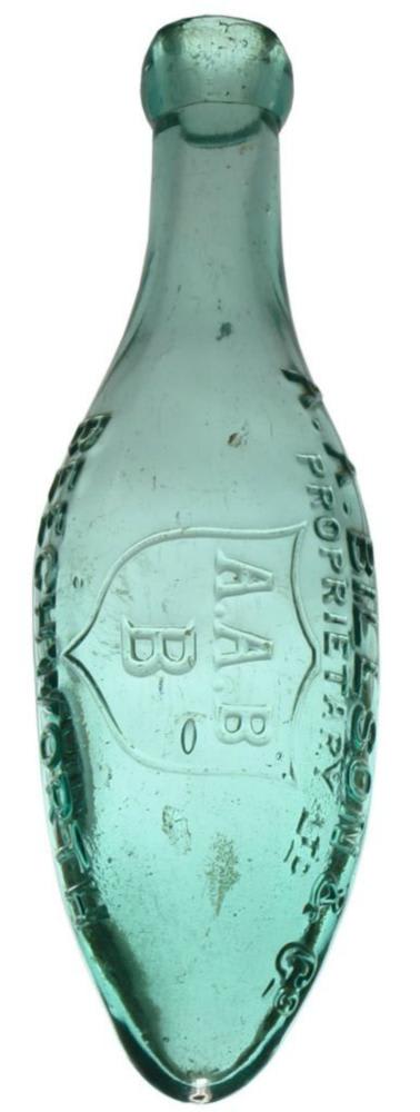Billson Beechworth Shield Torpedo Soda Bottle