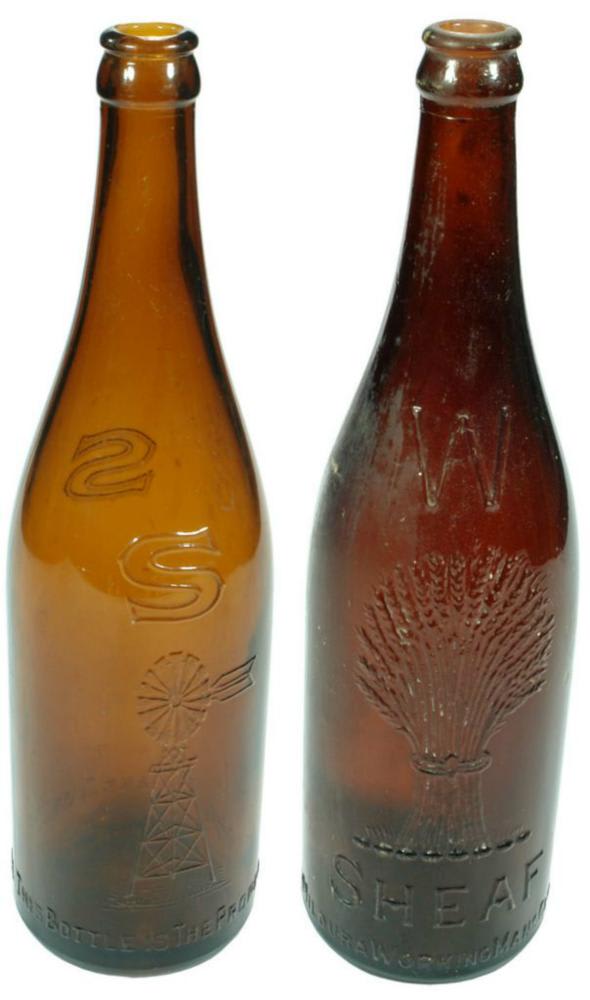 Collection Vintage Australian Beer Bottles