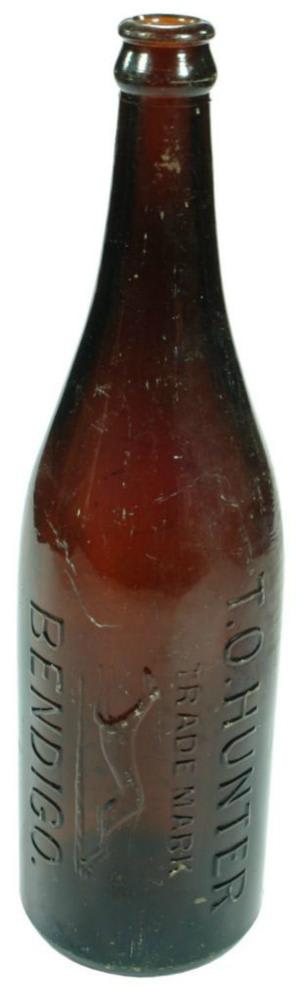 Hunter Bendigo Amber Crown Seal Bottle
