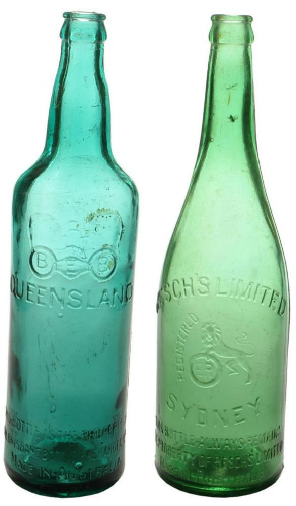 Collection Vintage Australian Beer Bottles