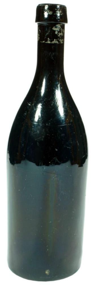 Machens Liverpool Black Glass Porter Bottle