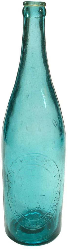 Perth Glassworks Kerosene Colour Glass Bottle