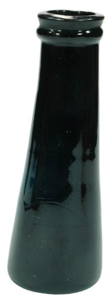 Truffle Black Glass Antique Jar Bottle