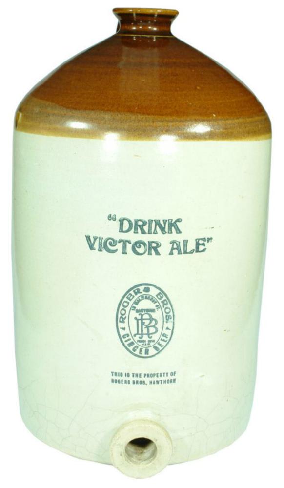 Drink Victor Ale Rogers Bros Hawthorn Demijohn