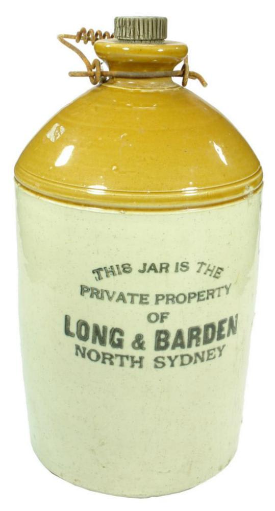 Long Barden North Sydney Vintage Stoneware Demijohn