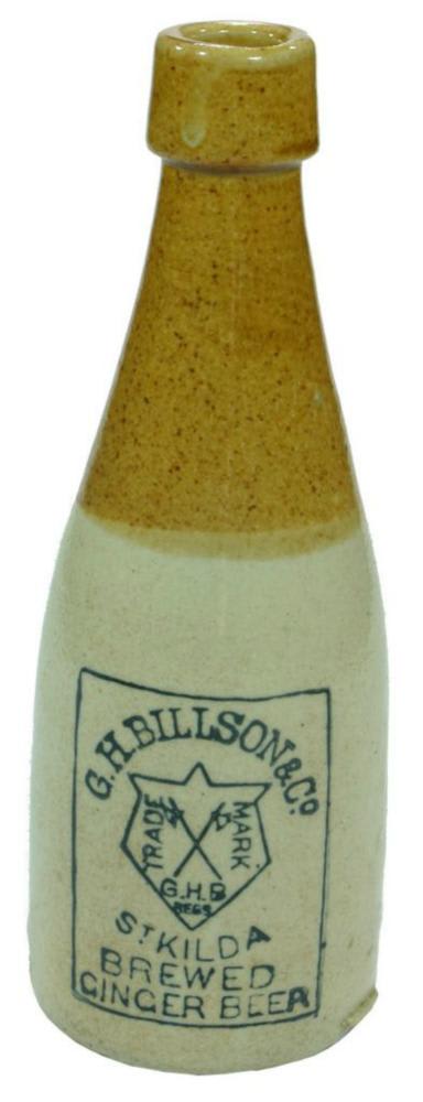 Billson St Kilda Axes Ginger Beer Bottle