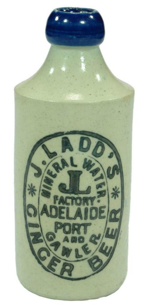 Ladd's Adelaide Mineral Water Factory Stone Bottle