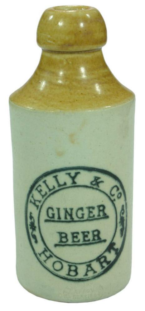 Kelly Ginger Beer Hobart bendigo Pottery bottle