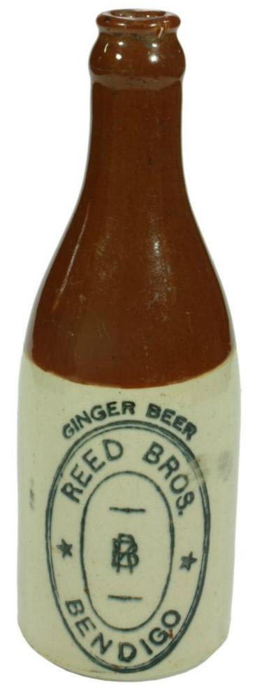 Reed Bros Bendigo Ginger Beer Bottle