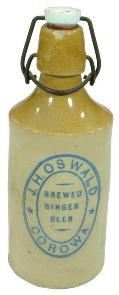 Oswald Corowa Lightning Stopper Stoneware Ginger Beer