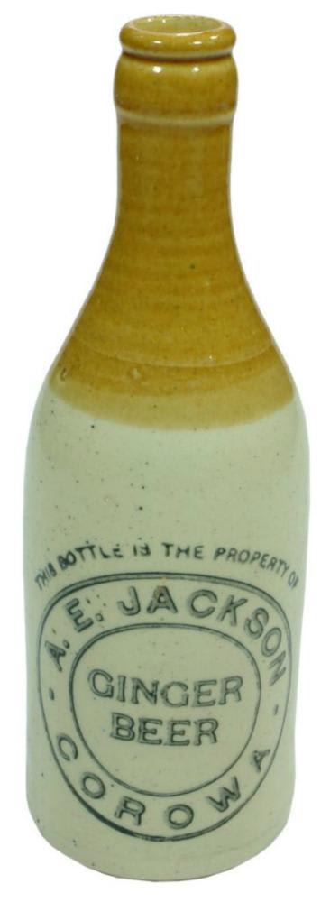 Jackson Corowa Crown Seal Ginger Beer Bottle