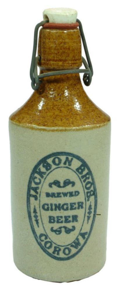 Jackson Bros Corowa Brewed Ginger Beer Bottle