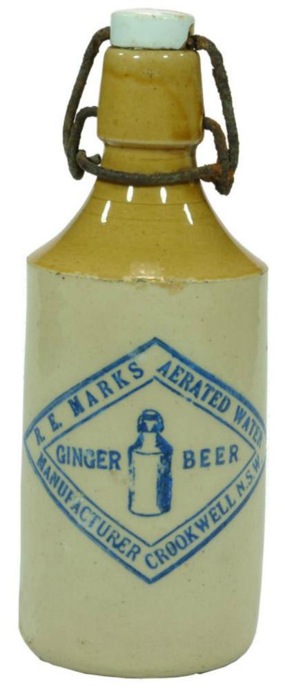 Marks Crookwell Lightning Stopper Ginger Beer Bottle