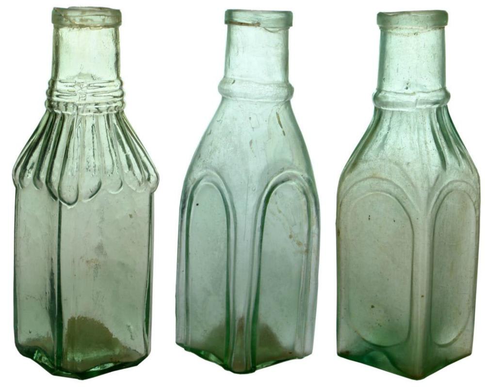 Collection Antique Goldfields Era Pickle Bottles