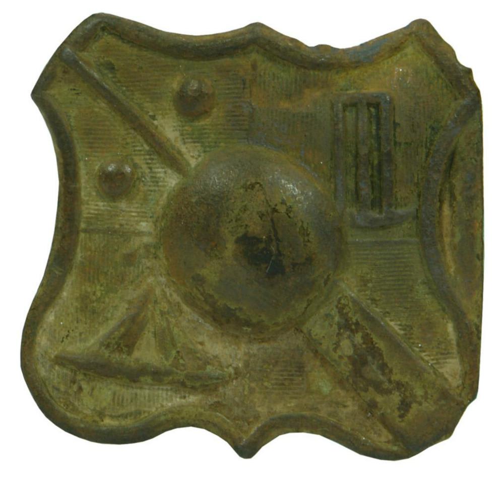 19th Century Brass Cricket Belt Buckle