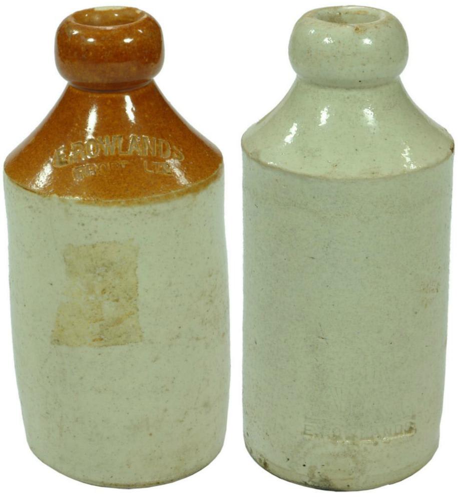 Collection Stoneware Ginger Beer Antique Bottles