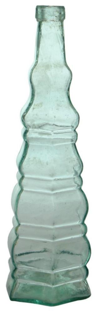 Christmas Tree Salad Oil Antique Bottle