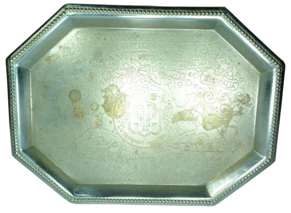 Hume Pegrum Aerated Mineral Waters Australia Serving Tray