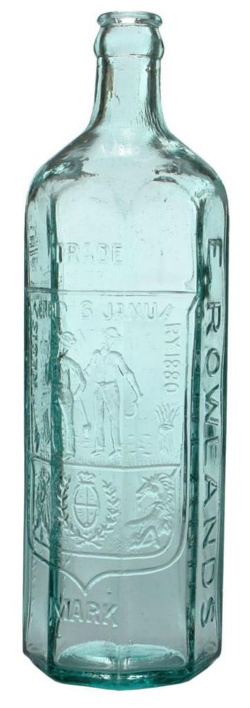 Rowlands Miner Farmer Octagonal Cordial Bottle