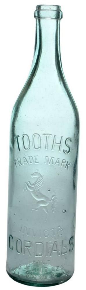 Tooths Invicta Cordials Antique Bottle