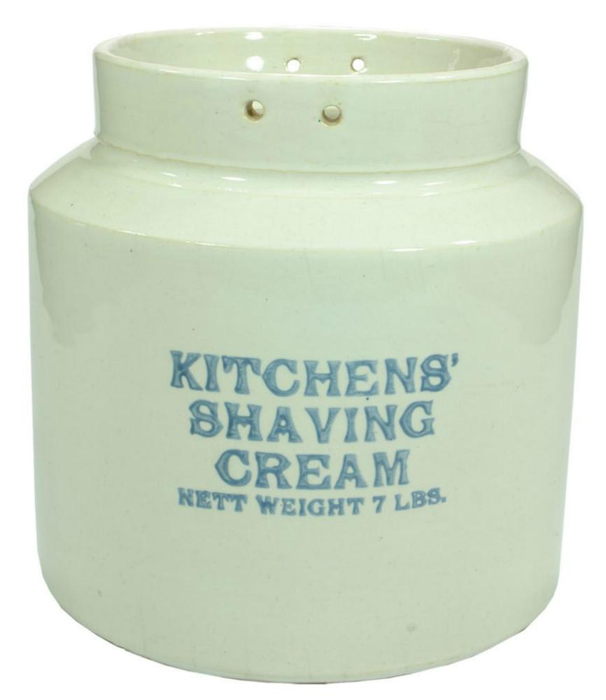 Kitchens Shaving Cream Stoneware Jar