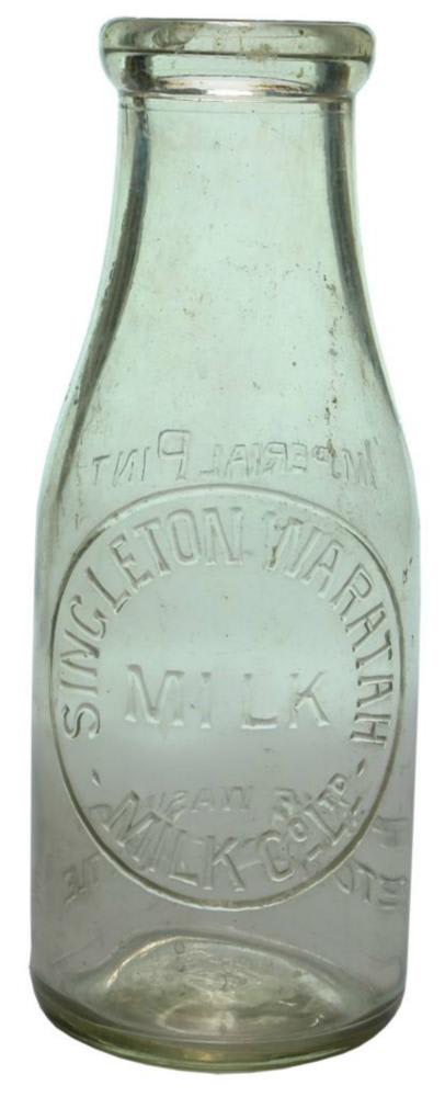 Singleton Waratah Dairy Milk Bottle