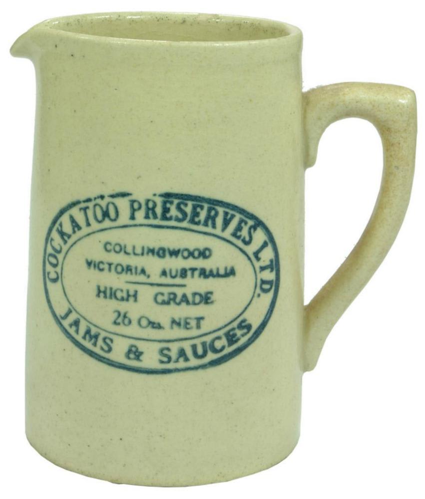 Cockatoo Preserves Collingwood Jams Sauces Handled Jug