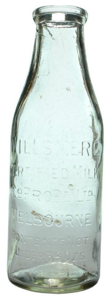 Willsmere Certified Milk Melbourne Large Milk Bottle