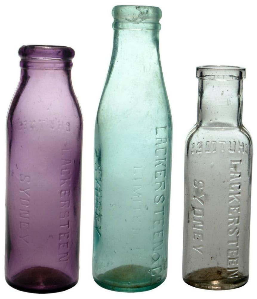 Collection Antique Sauce Bottles