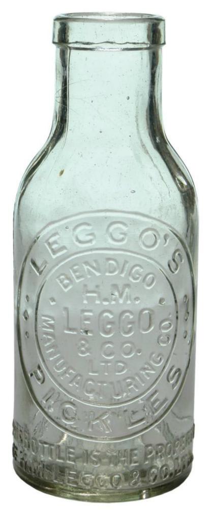 Leggo's Pickles Bendigo Vintage Bottle