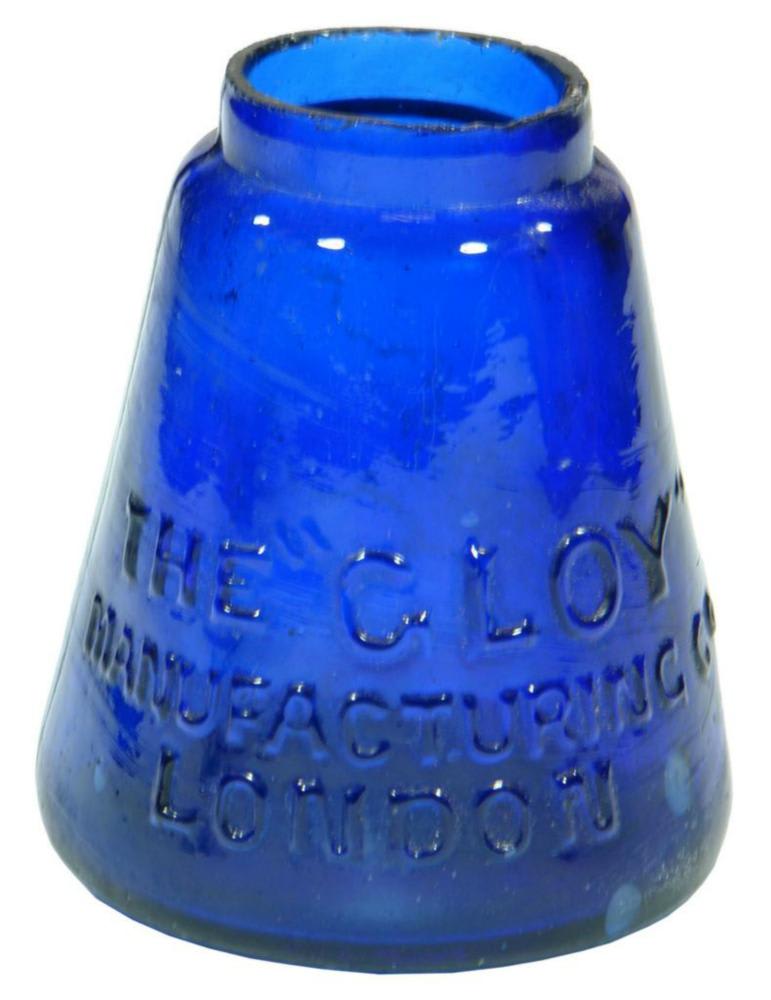 Gloy Manufacturing London Cobalt Blue Jar