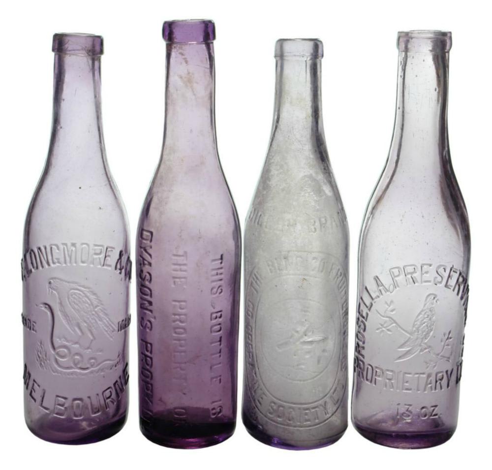 Collection Antique Sauce Bottles