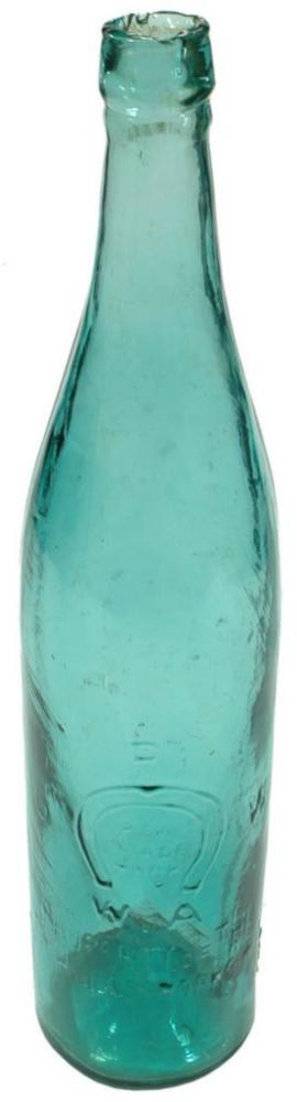 Perth Glassworks Turquoise Bottle