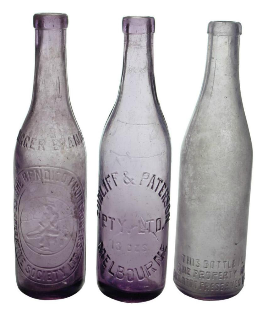 Collection Antique Sauce Bottles