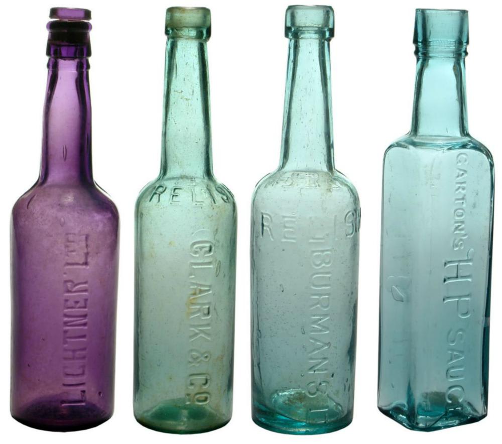 Collection Antique Sauce Bottles