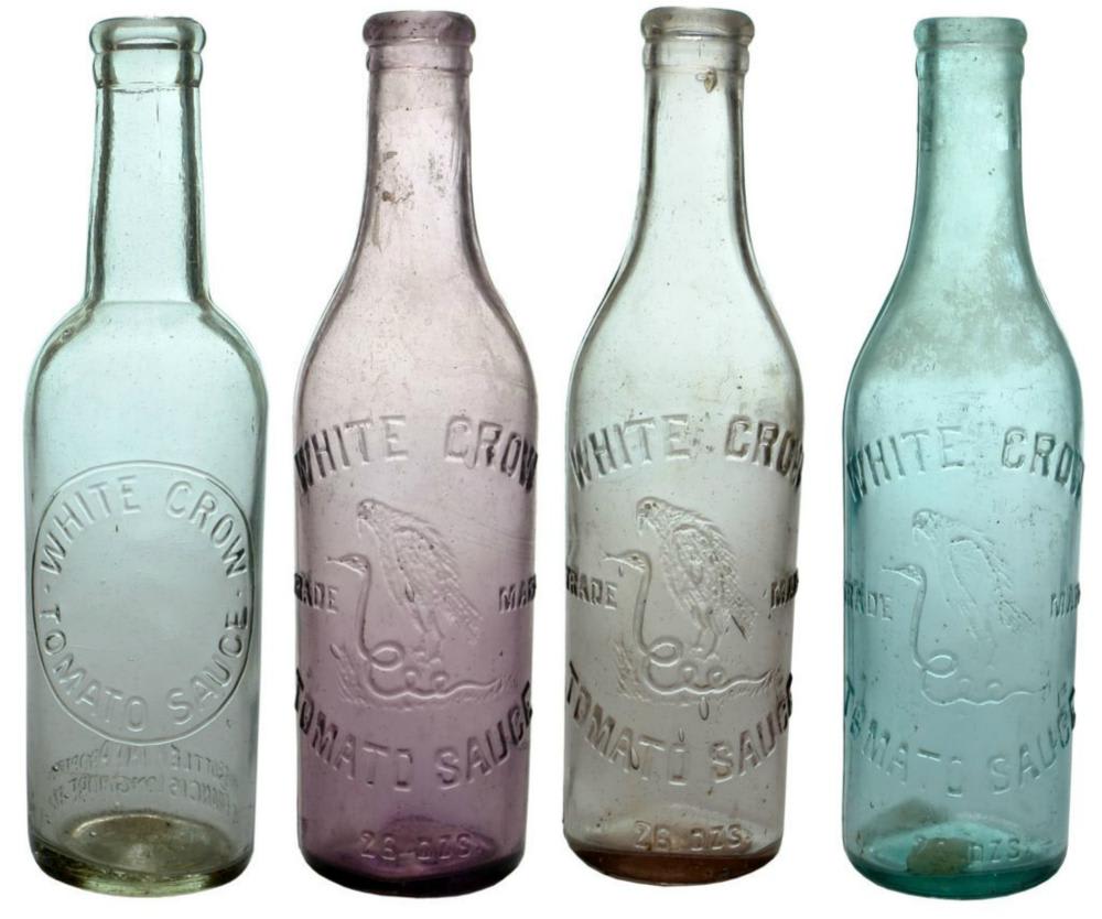 Collection Antique Sauce Bottles