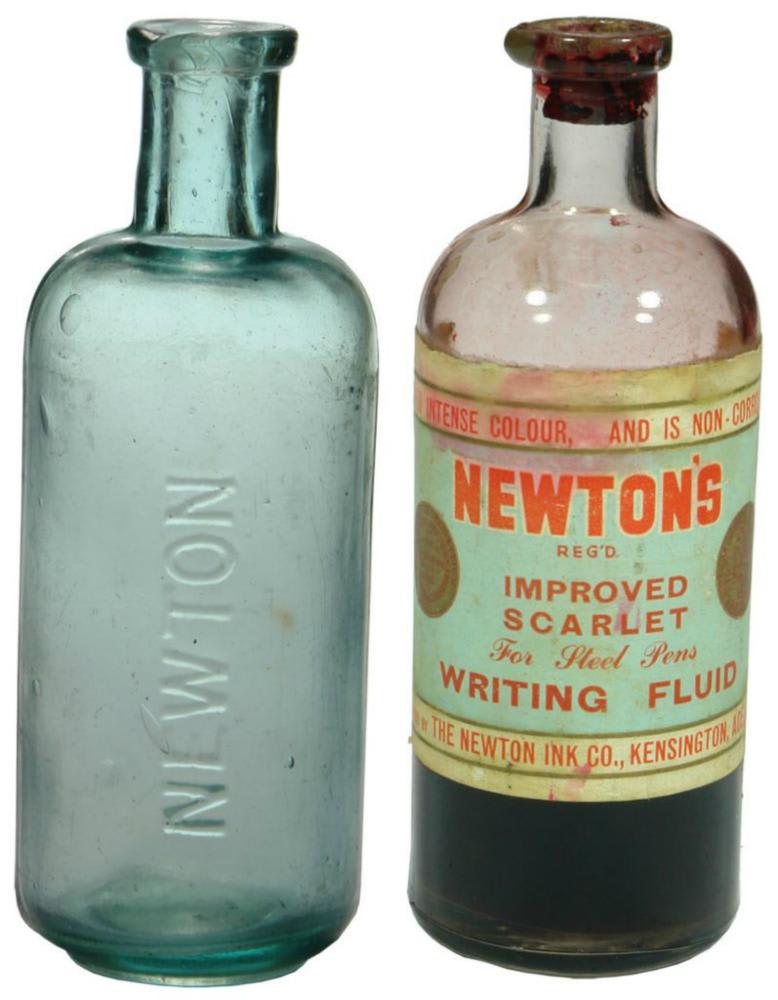 Newton Glass Ink Bottles