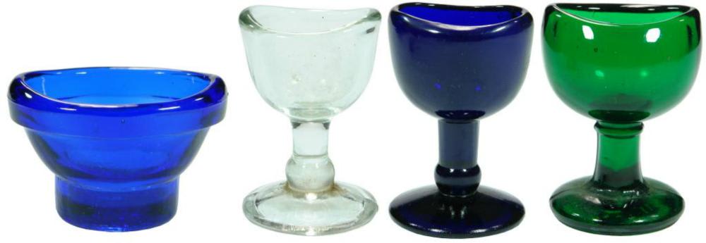 Antique Glass Eye Baths