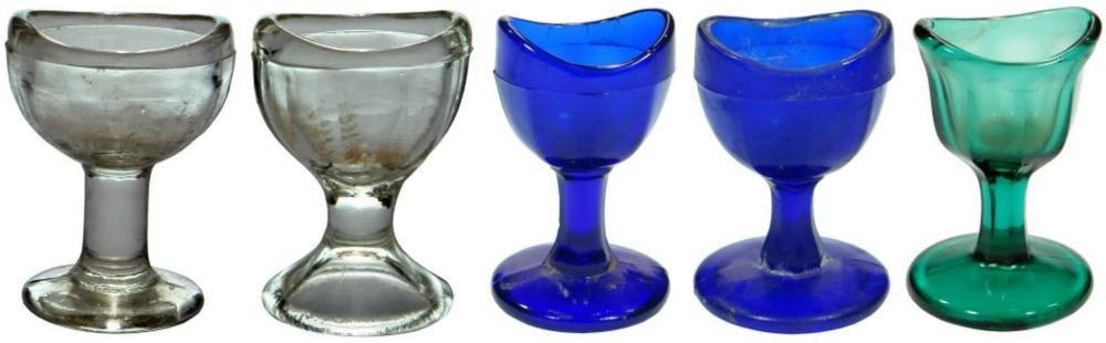 Antique Glass Eye Baths