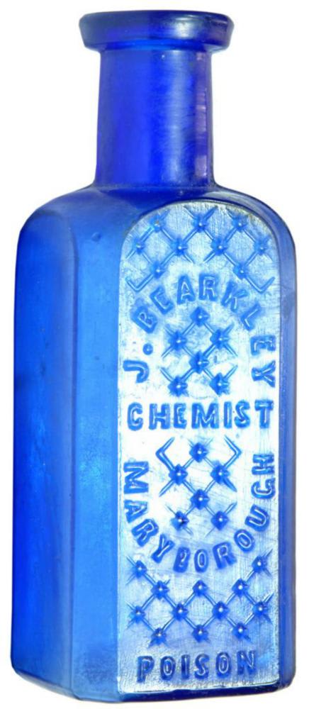 Bearkley Chemist Maryborough Poison Blue Bottle