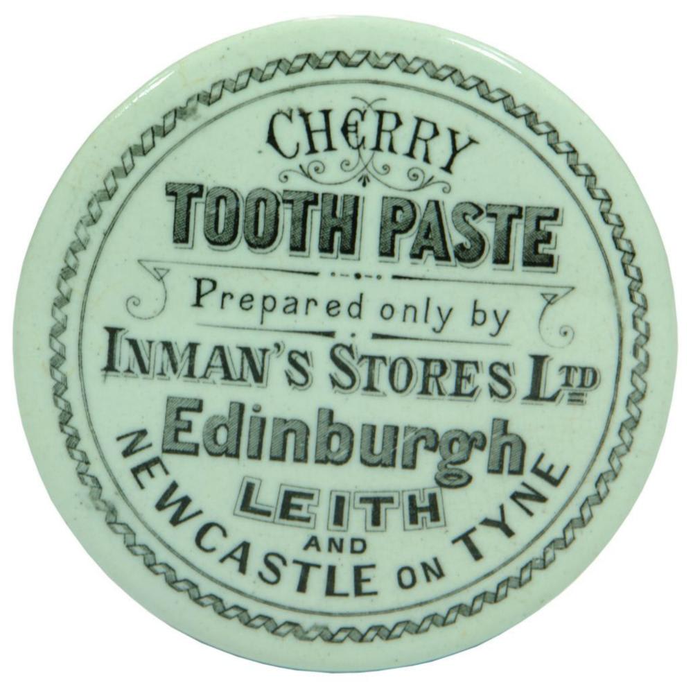 Inman's Stores Edinburgh Tooth Paste Pot Lid