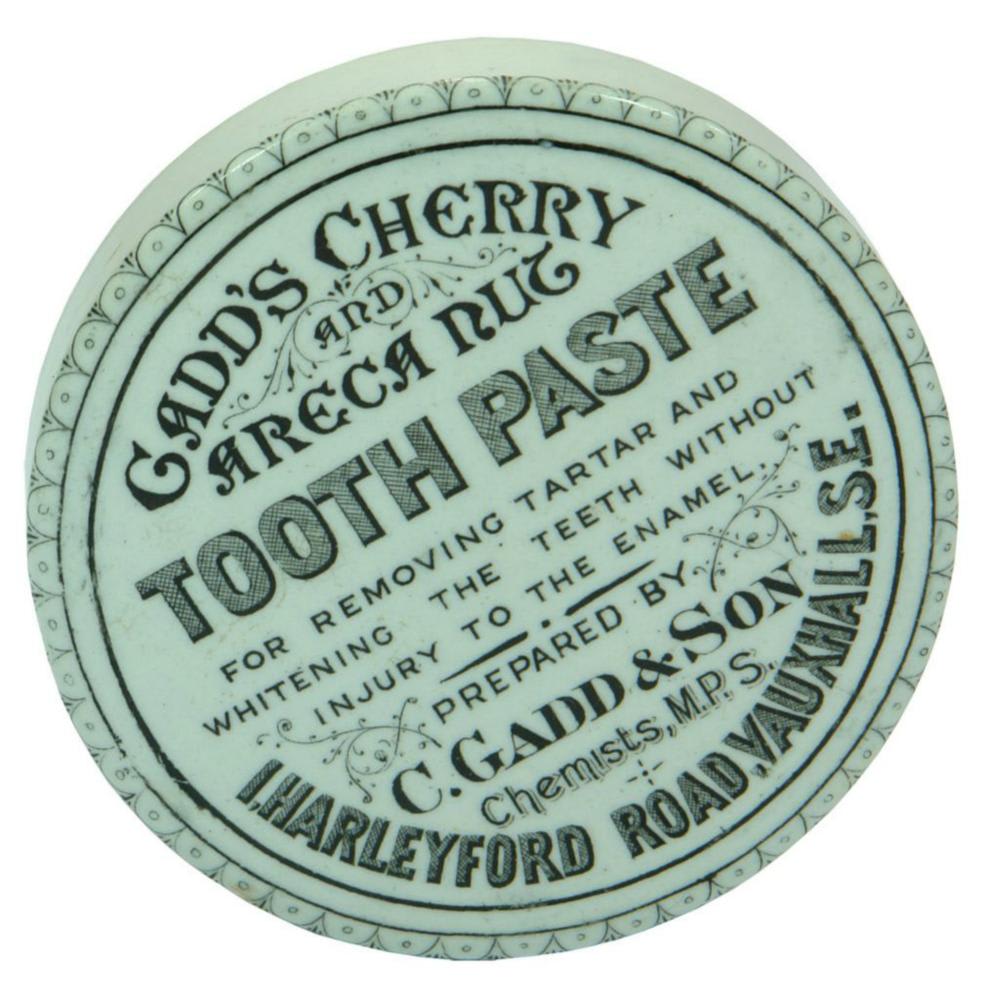 Gadd's Tooth Paste Vauxhall Pot Lid