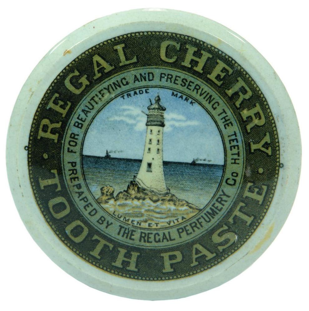 Regal Cherry Tooth Paste Lighthouse Pot Lid