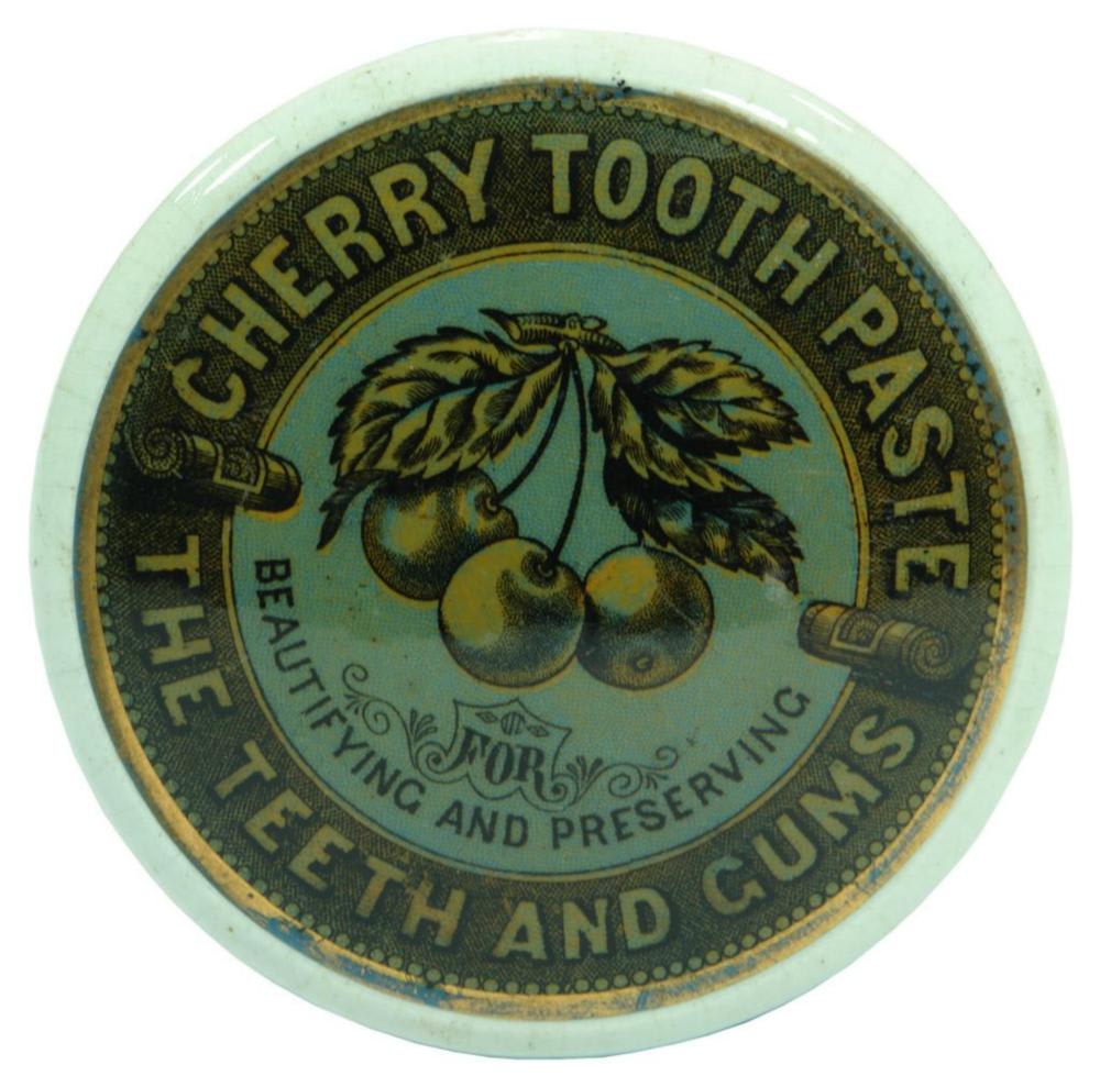 Cherry Tooth Paste Cherries Pot Lid