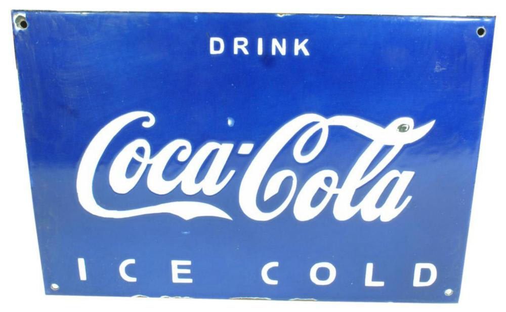 Drink Coca Cola Reproduction Enamel Sign