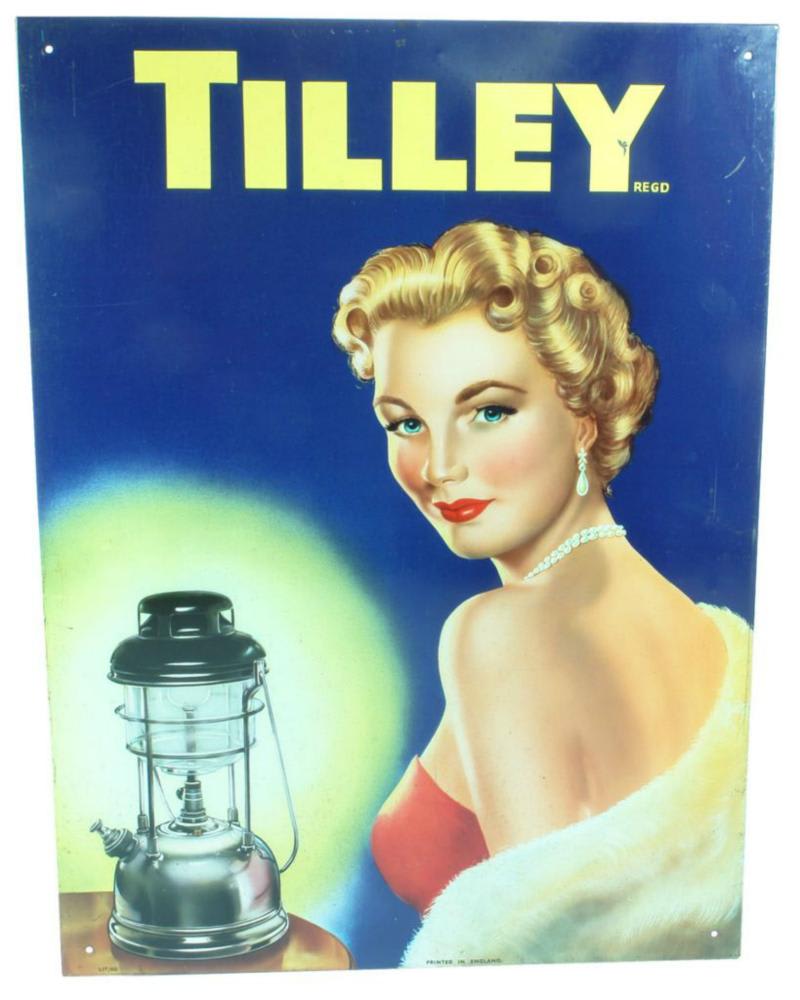 Tilley Tin Advertising Sign