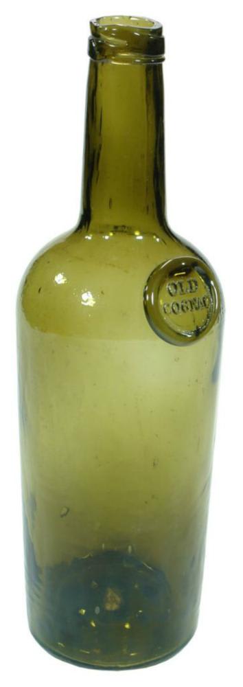 Old Cognac Sealed Green Bottle