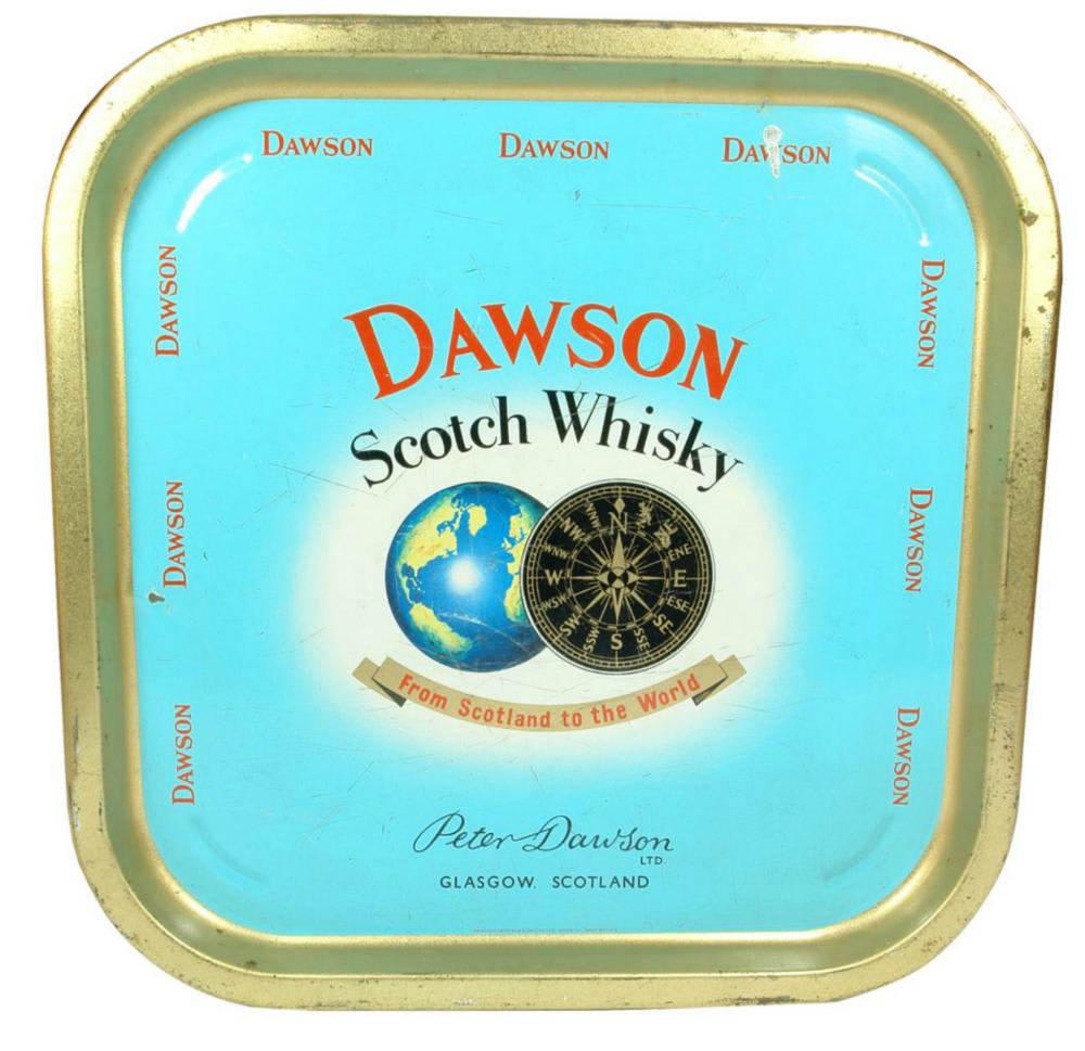 Dawson Scotch Whisky Serving Tray