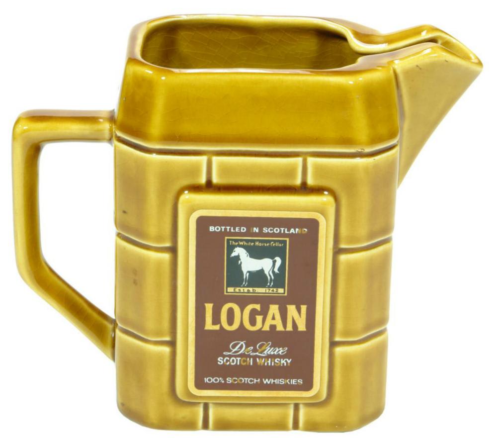 Logan Scotch Whisky White Horse Cellar Jug